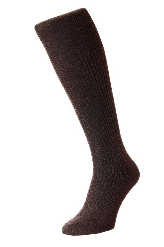 HJ Socks HJ75 Dark Brown size 6-11